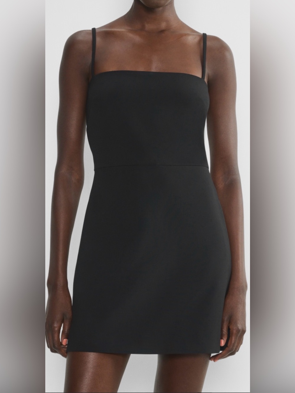 (NWT) ARITZIA Classic Black Mini Slip Dress - Women's with pockets